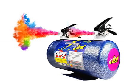 Tota Thunder Double Jet Holi Colour Cloud Gadget-Two Colors One Time Use Holi Cylinder - Natural and Herbal Gulal for Holi and Photoshoots