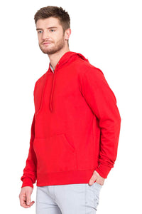 100 % Cotton Hoodies For Men In Red Color