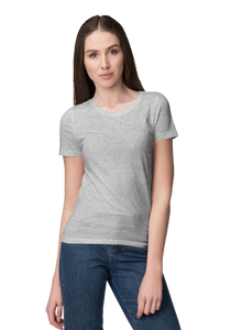 Unisex Basic Plain Grey T-shirt