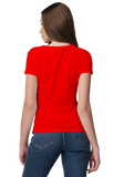 Unisex Basic Plain Red T-shirt