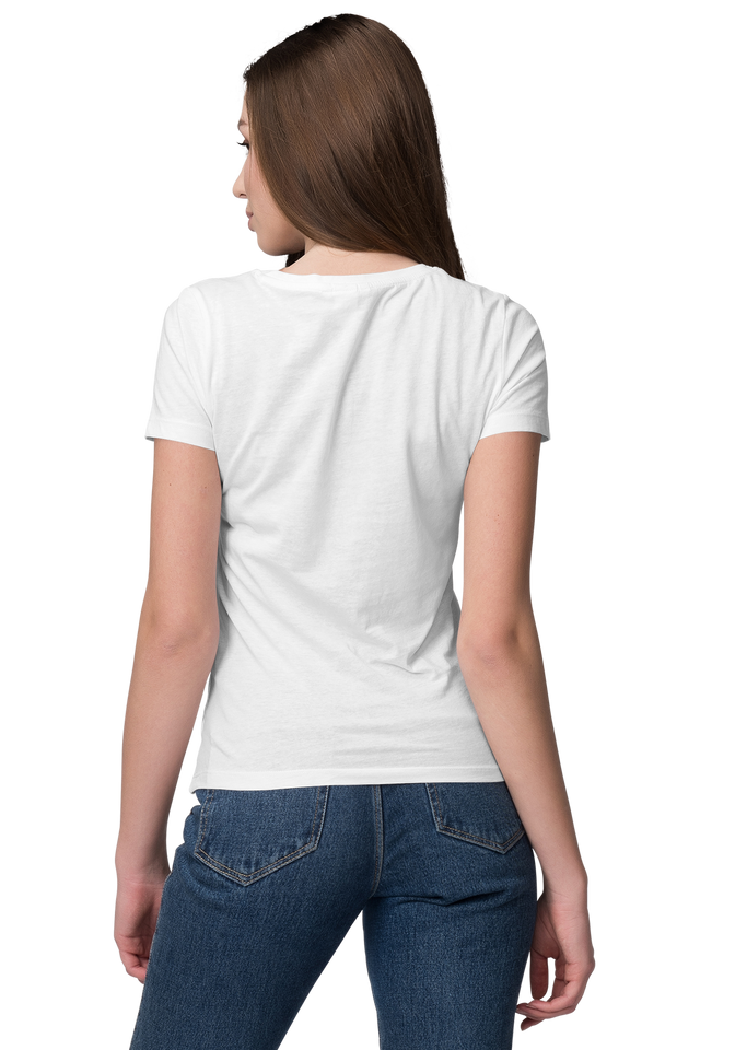 Unisex Basic Plain White T-shirt