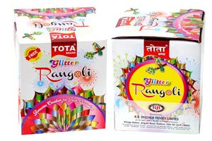 Glitter Rangoli Colour Powder Bottles Kolam Rangoli Powder for Floor Rangoli, Art,Home Decor, Pooja.Set of 10 Rangoli Colors in Plastic Squeeze Bottles - 800 Gm