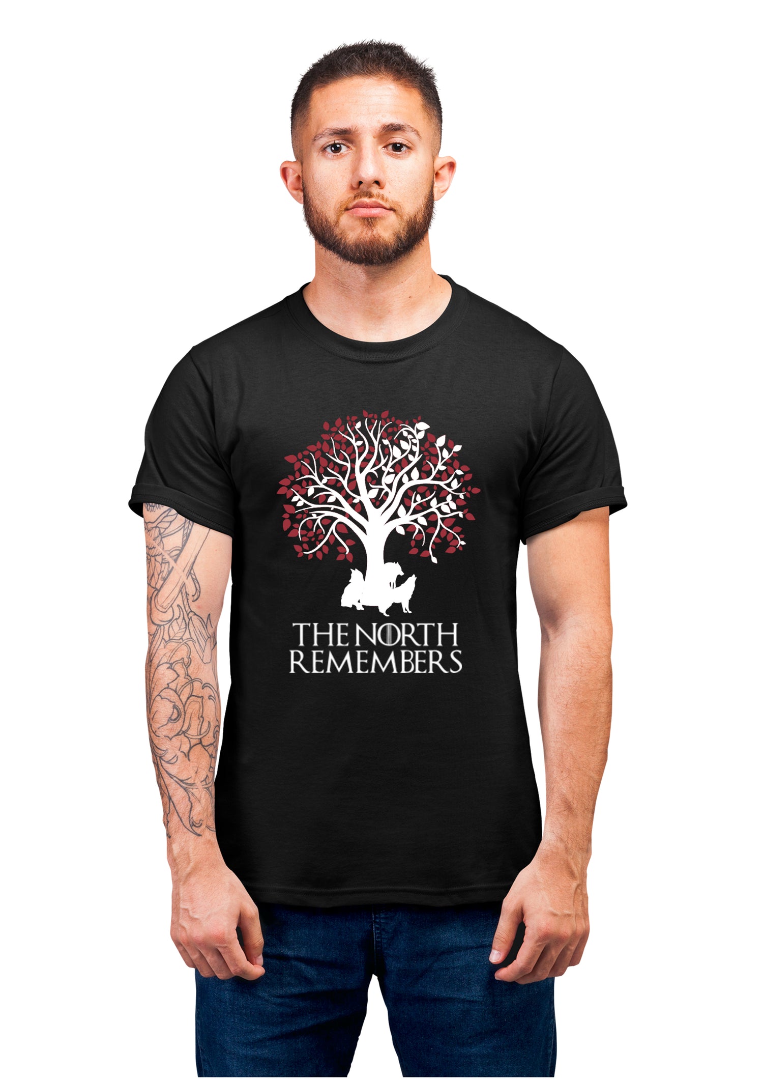 GOT-48 The North Remembers Half Sleeve Black