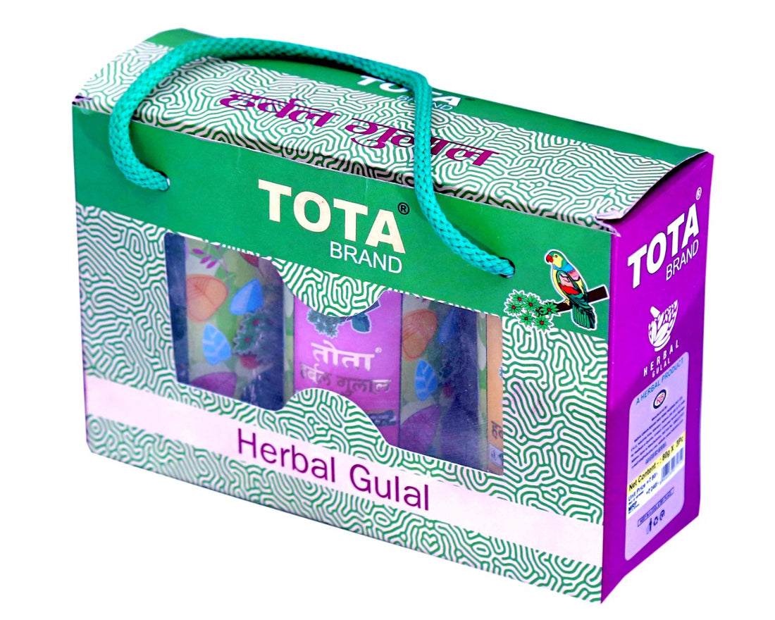 Herbal Gula Box Natural Gulal Pack Of 4