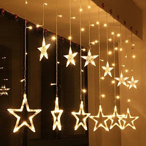 STAR SHAPE ACRYLIC LIGHT CURTAIN FOR DECORATION, YELLOW (STAR LIGHT)