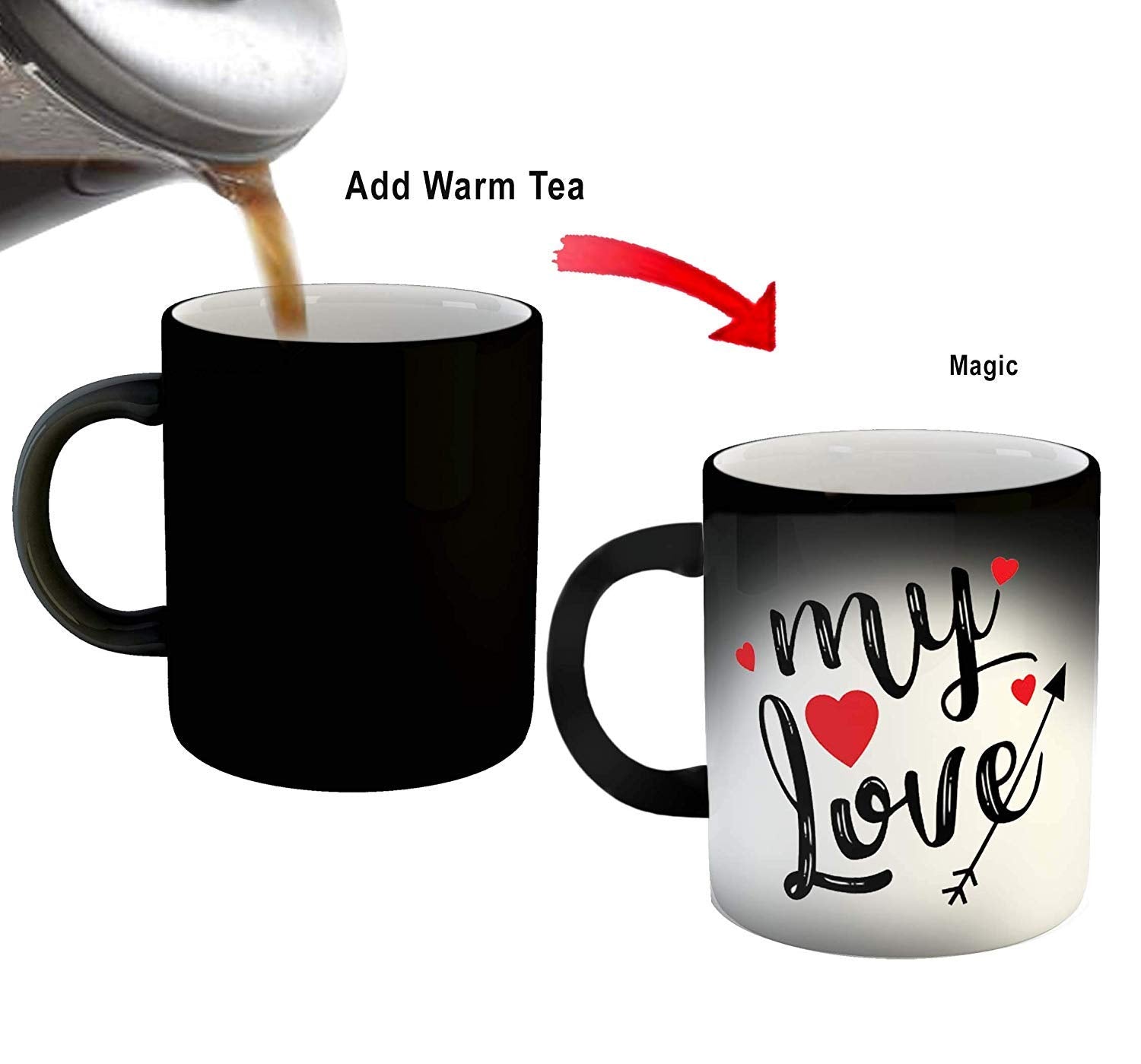 Black Magic Coffee Mug Magic Mug, 325ml