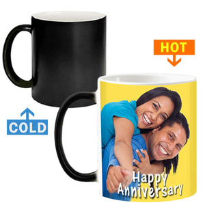 Exciting Lives Color Changing Personalised Photo Magic Mug, 325ml