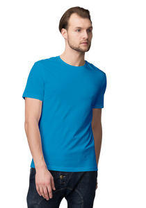 Unisex Basic Plain Sky Blue T-shirt