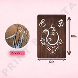 Neon MDF Shri Om Ganesh Frame