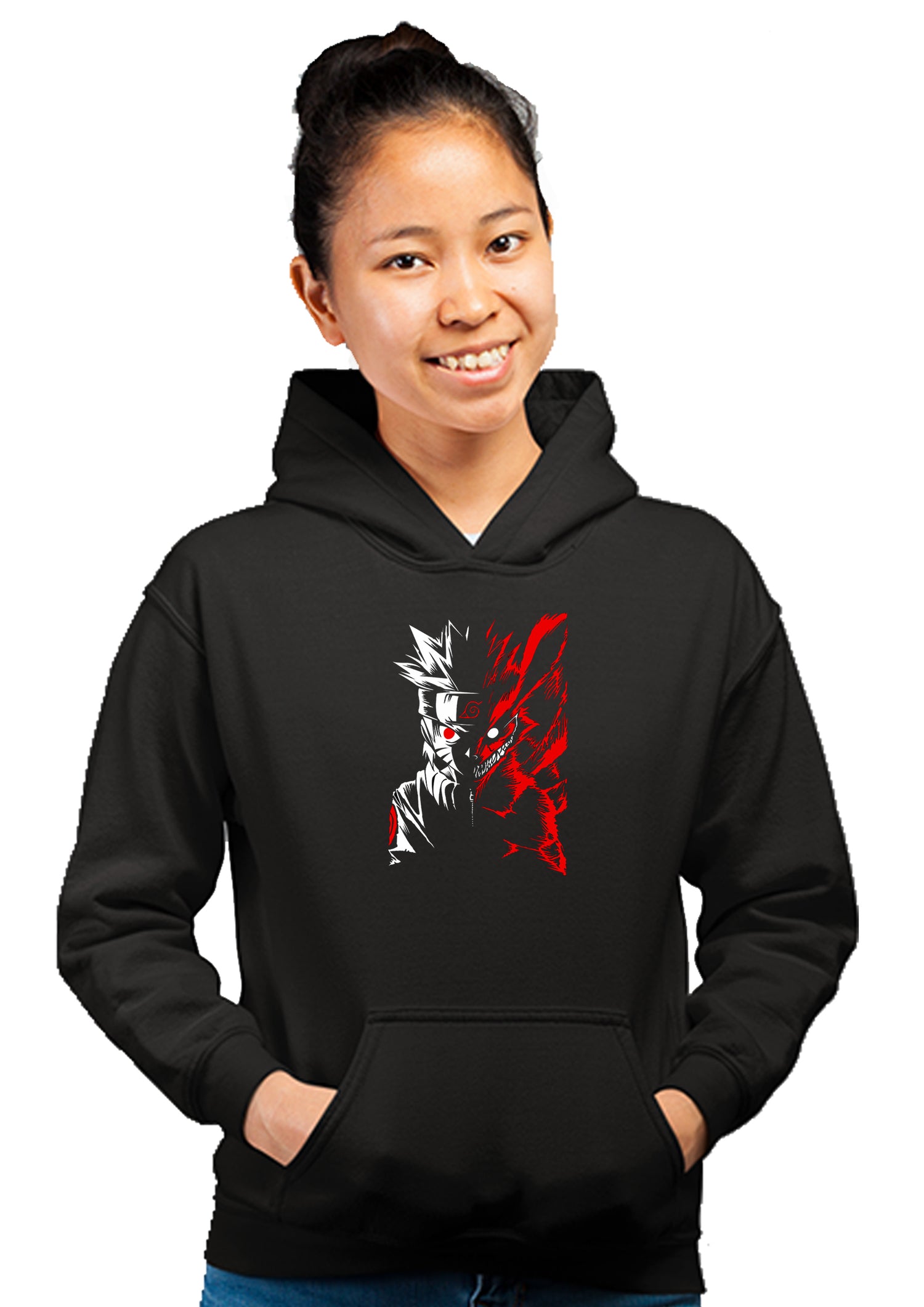 Naruto Nine Tail | Anime Unisex Sweatshirt Jacket 100% Cotton Hoodie