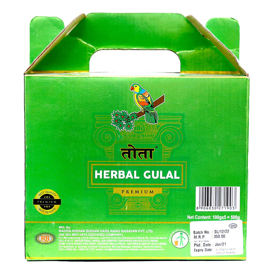 Holi Colour Herbal Colours(500gm). Neon Holi Gulal Pink, Orange, Green, Light Green, Light Pink