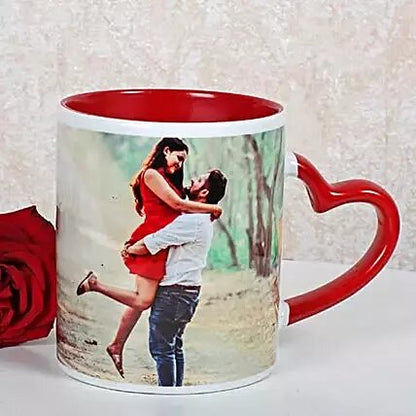 PERSONALIZED RED CERAMIC MUG