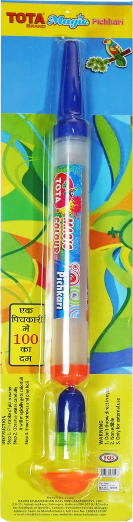 Tota Thunder Double Jet Holi Colour Cloud Gadget-Two Colors One Time Use Holi Cylinder - Natural and Herbal Gulal for Holi and Photoshoots
