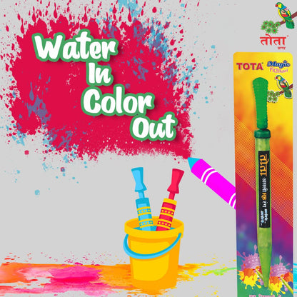 Tota Thunder Double Jet Holi Colour Cloud Gadget-Two Colors One Time Use Holi Cylinder - Natural and Herbal Gulal for Holi and Photoshoots