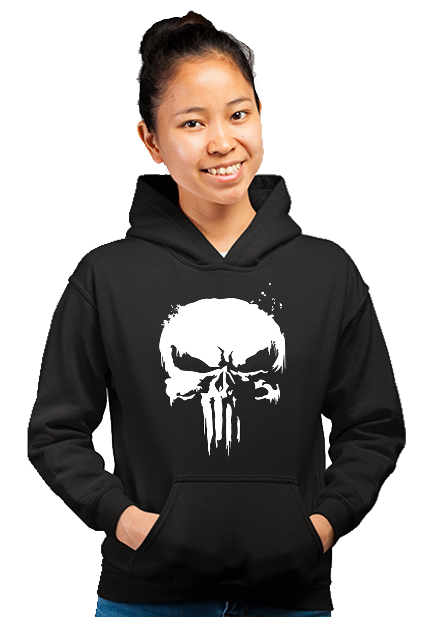 Punisher Superhero  Unisex 100% Cotton Printed Hoodie