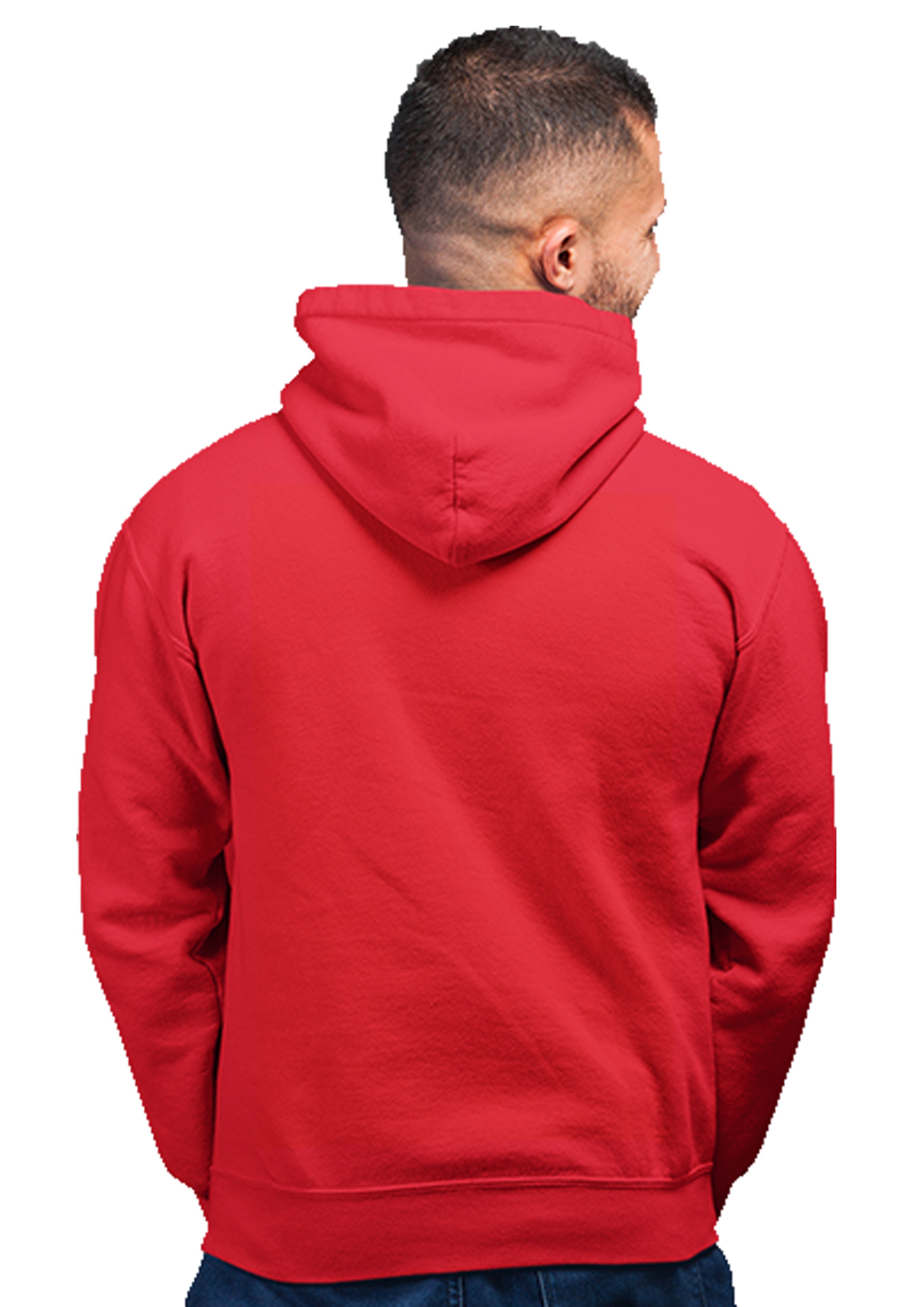 K-pop BTS Unisex 100% Cotton Printed Hoodie (Red)