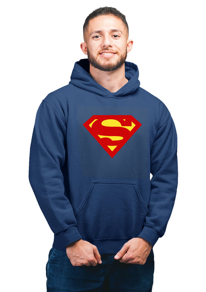 SuperHero Supermen Endgame Unisex 100% Cotton Printed Hoodie (Navy Blue)