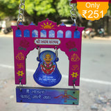 Car Hanging Khatu Shayam Ji Size 4*4.5 inch